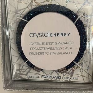 Crystal energy bracelet. SWAROVSKI Crystal end caps.